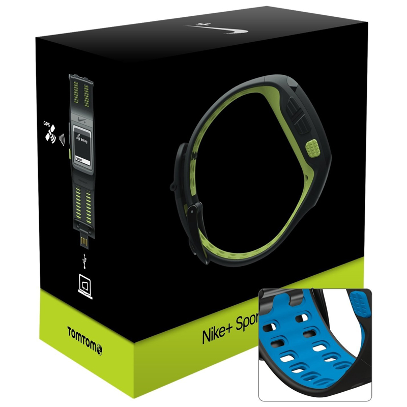 TOMTOM NIKE + SportWatch GPS anthrazit/blue ohne Schuhsensor