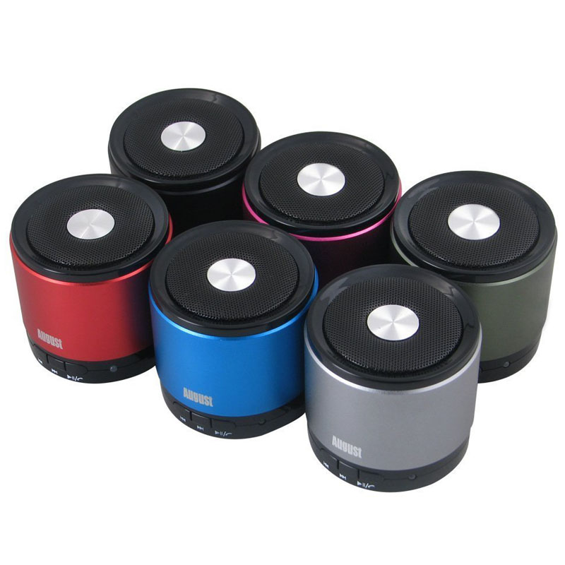 August MS425B tragbarer Bluetooth Lautsprecher mit Mikrofon schwarz