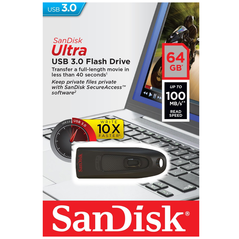 Sandisk Ultra USB 3.0 64GB USB-Stick Ausstellungsgerät