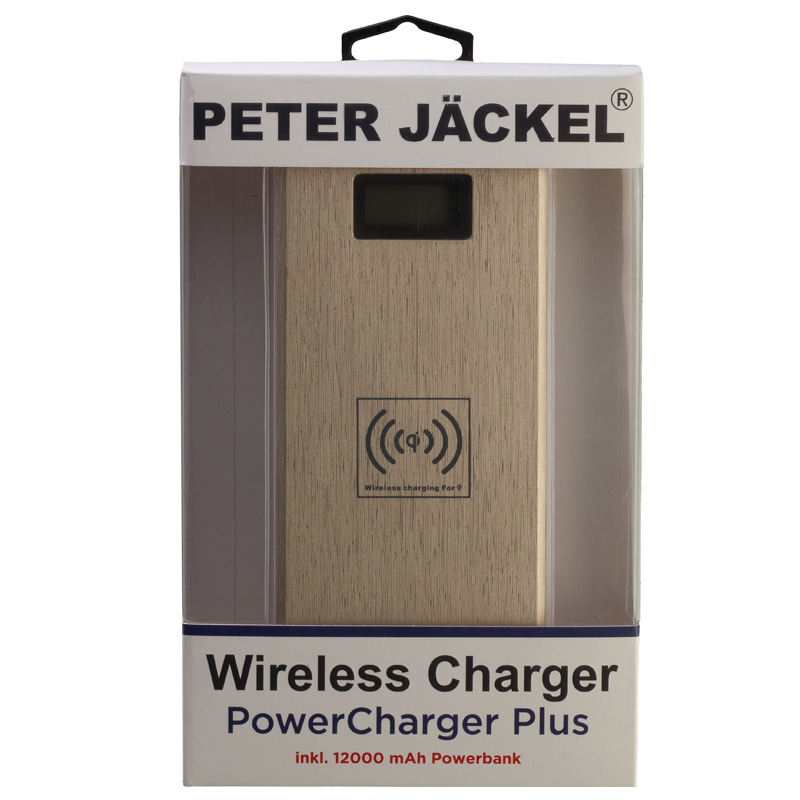 Peter Jäckel Qi Wireless Charger PowerStar 12.000mAh Gold