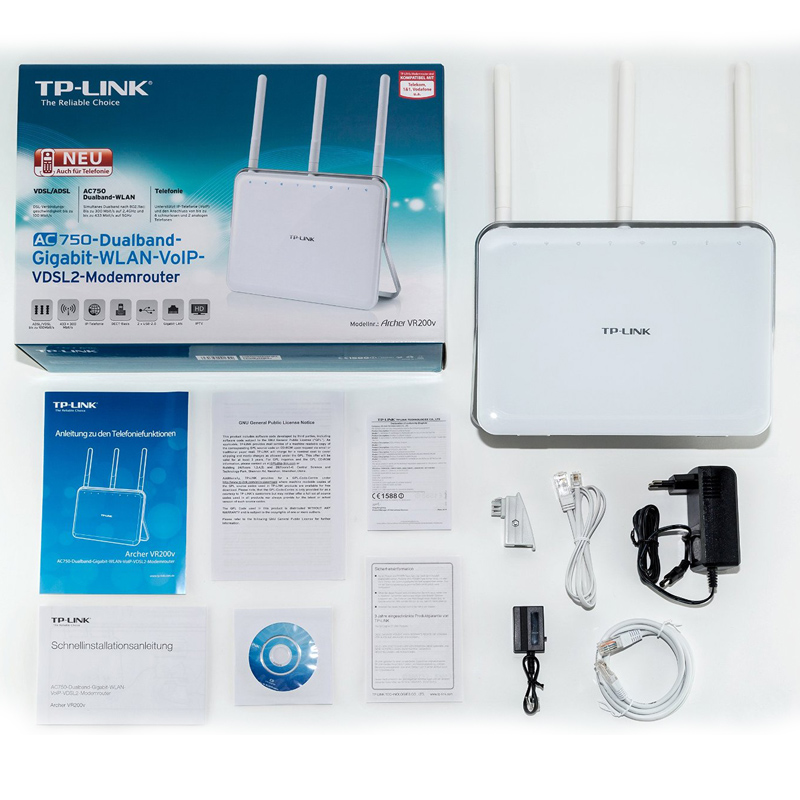 TP-Link Archer VR200v AC750 WLAN Modemrouter