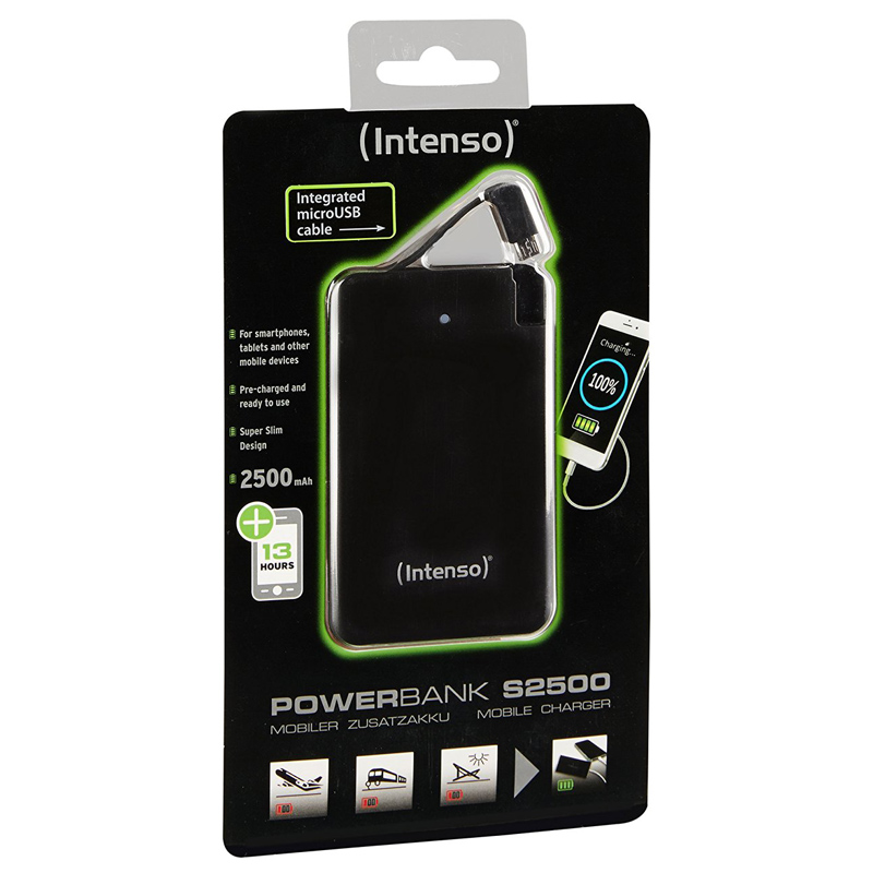 Intenso Powerbank S2500 Slim schwarz