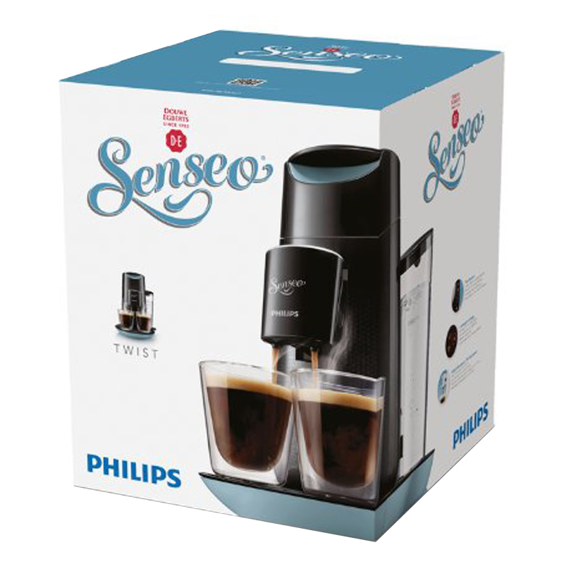 Philips Senseo HD7870/60 Twist Kaffeepadmaschine (Touchpanel) schwarz/blau