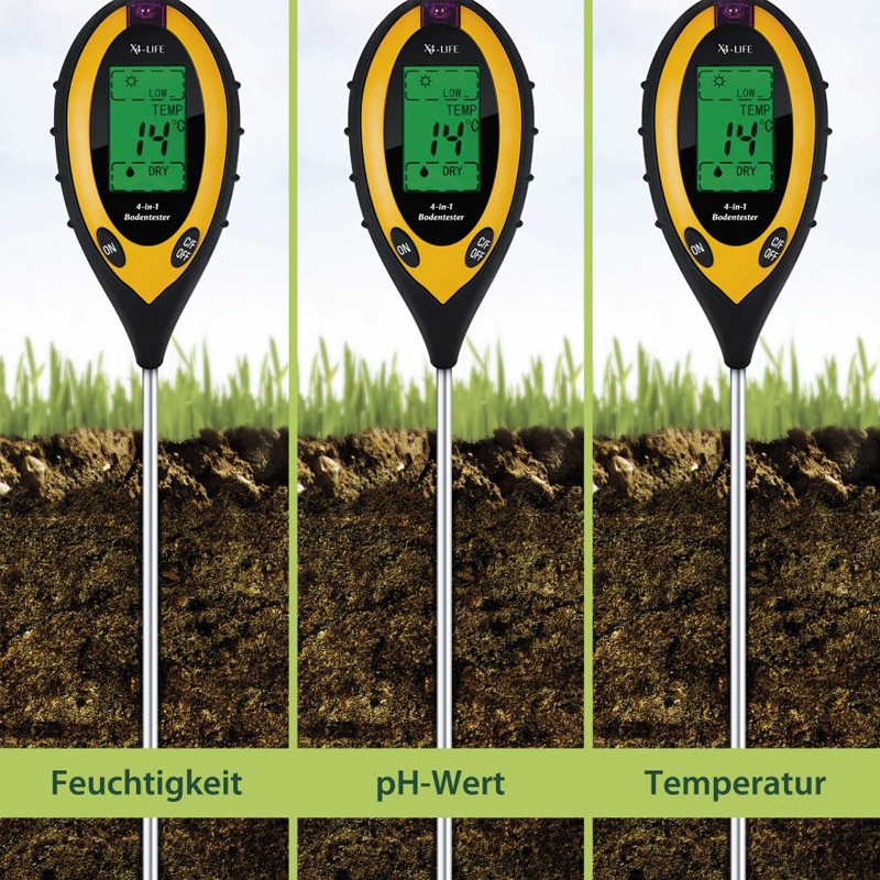 X4-Life 700403 4-in-1 Bodentester digitales Bodenmessgerät