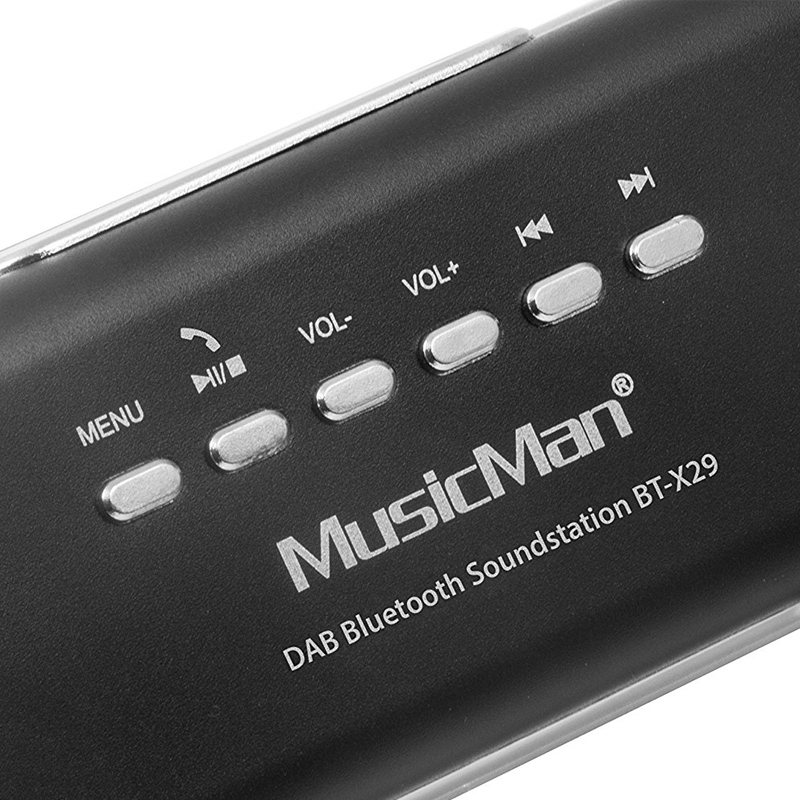 MusicMan BT-X29 DAB Bluetooth Soundstation schwarz