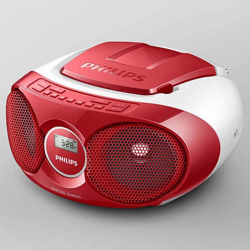 Philips AZ215R/12 CD-Radio rot