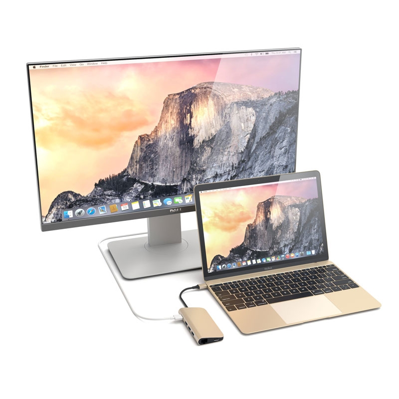 Satechi Type-C Multi-Port Adapter 4K Ethernet Gold