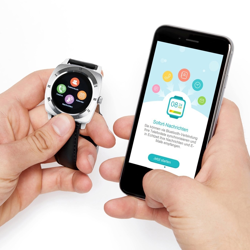 Xlyne X-WATCH NARA XW PRO Carbon red black Smartwatch