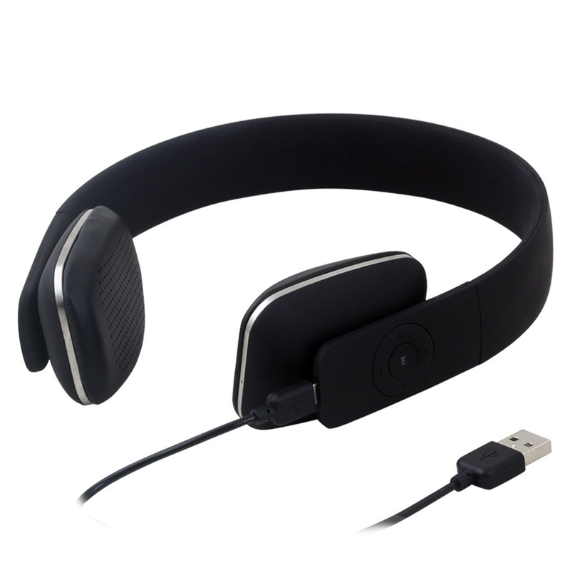 August EP636B Bluetooth v4.0 NFC Kopfhörer schwarz