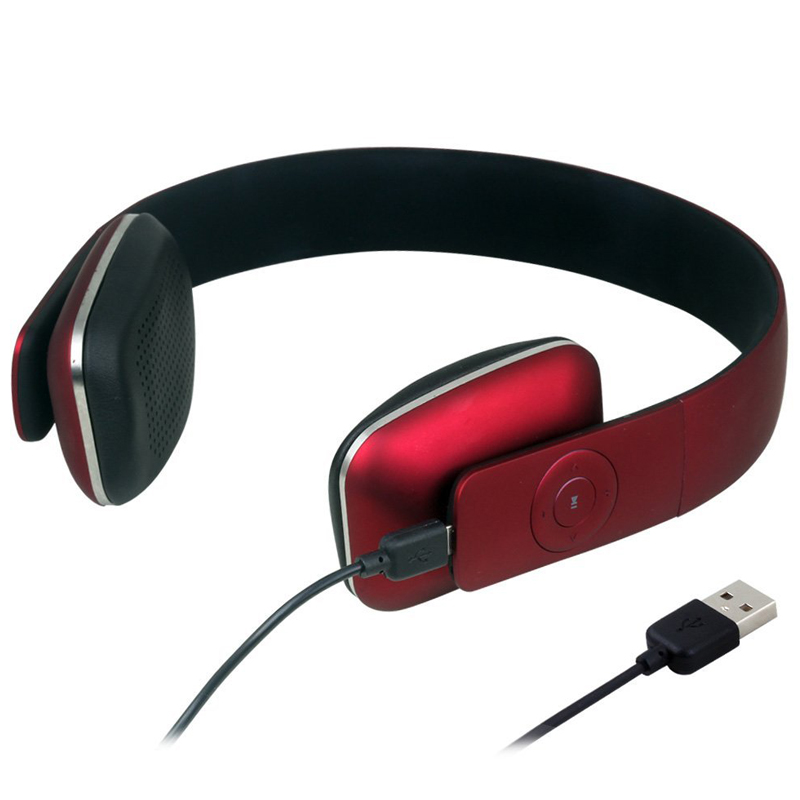 August EP636R Bluetooth v4.0 NFC Kopfhörer rot