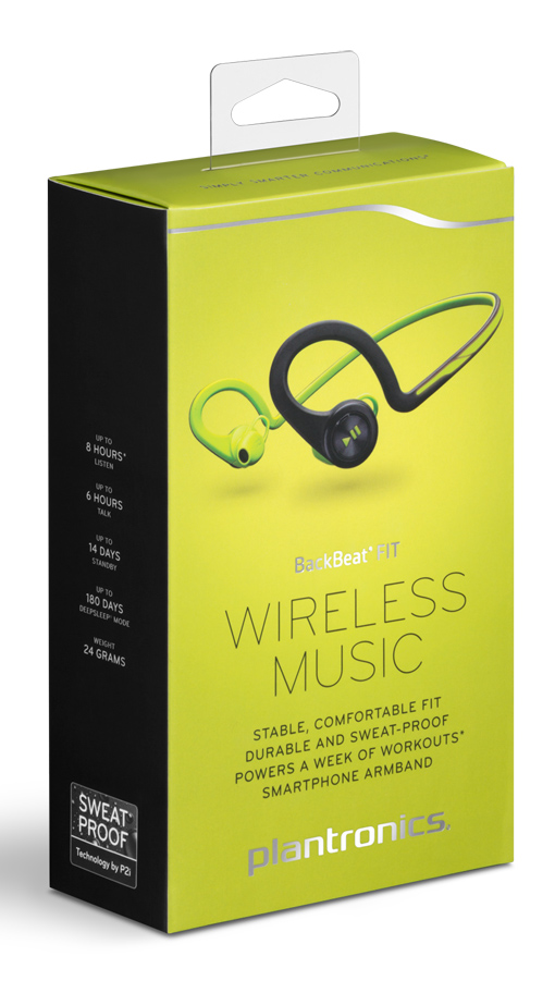 Plantronics Back­Beat Fit Bluetooth-Headset Grün