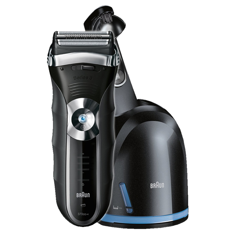 Braun Series 3 370cc-4 Rasierer mit Reinigungsstation schwarz