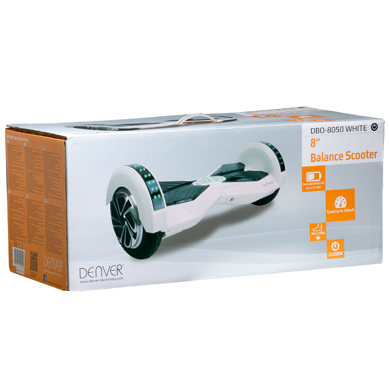 Denver DBO-8050 Balance Scooter/Board weiss