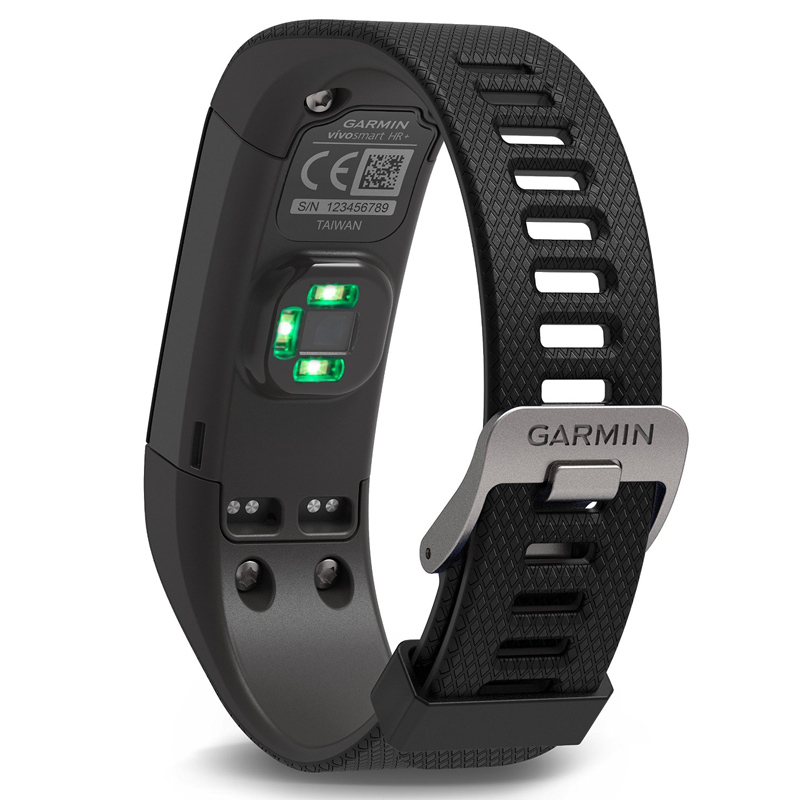 Garmin vivosmart HR+ schwarz/grau (Größe M) Ausstellungsgerät