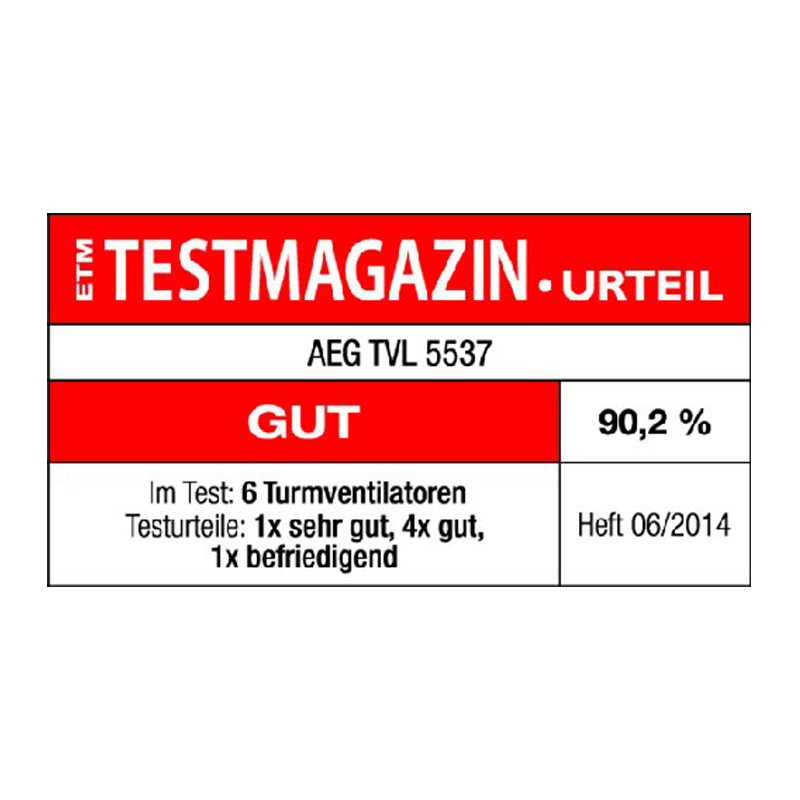 AEG T-VL 5537 Tower Ventilator edelstahl