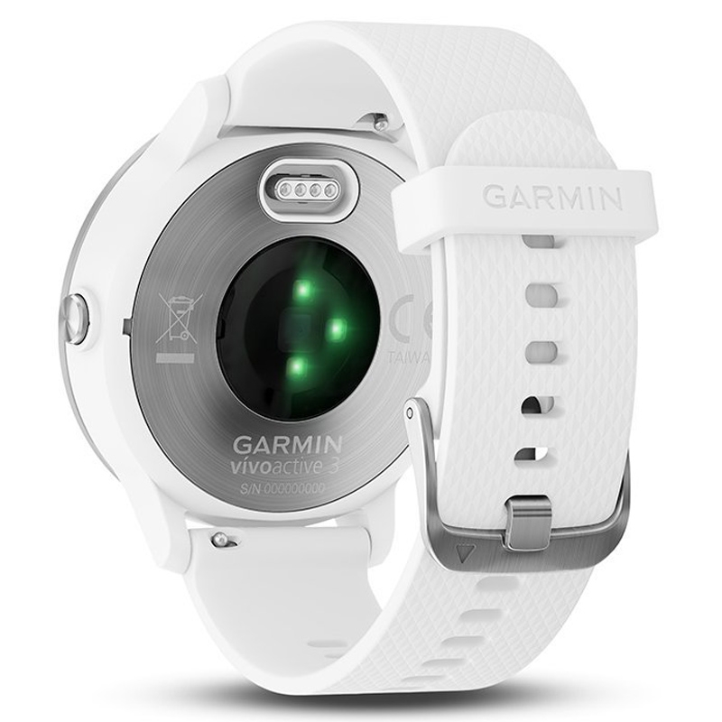 Garmin vívoactive 3 GPS-Fitness-Smartwatch Weiß/Silber