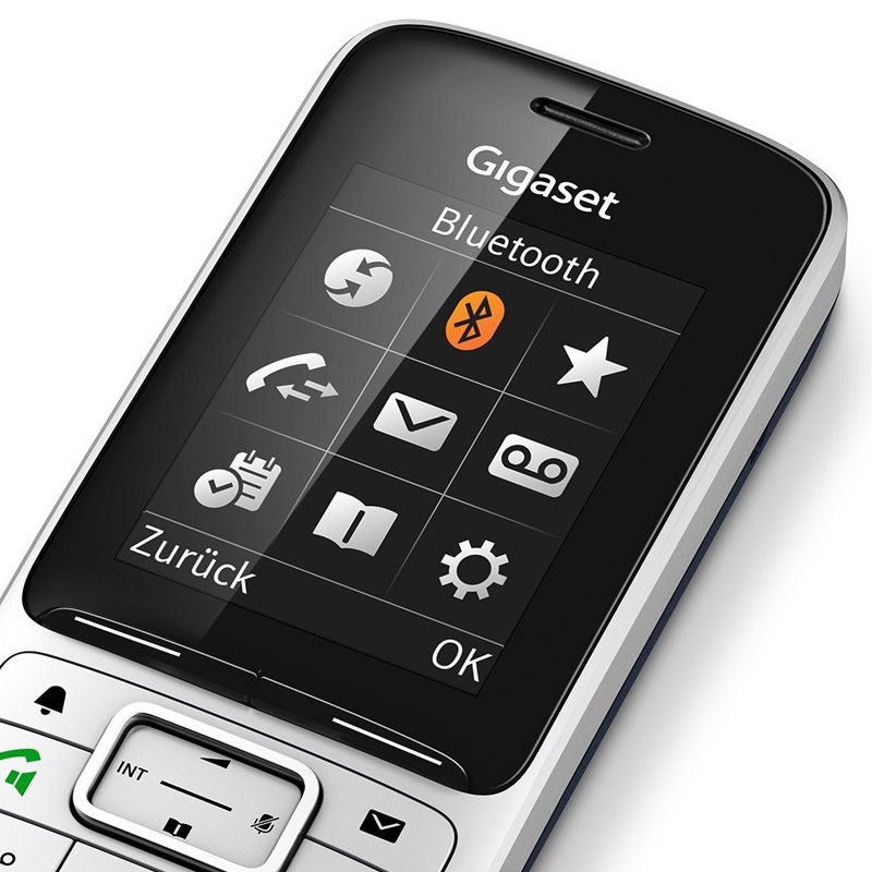 Gigaset SL450HX platin/schwarz Schnurlostelefon