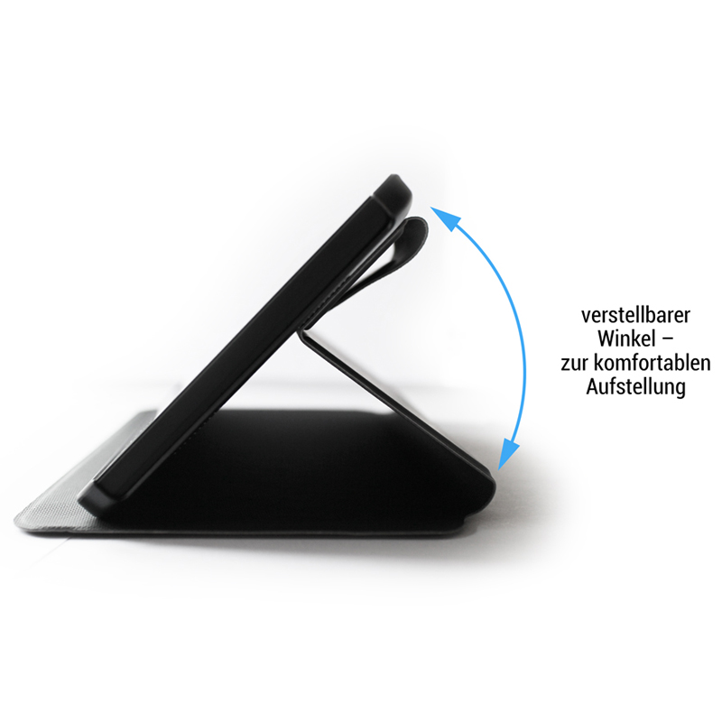 Cat Helix Snap Case Standtasche weiß/schwarz