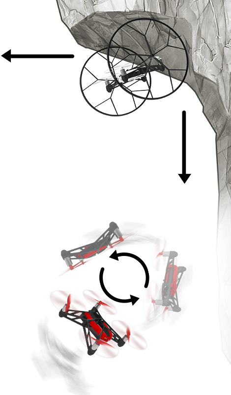 Parrot ROLLING SPIDER Weiss B-Ware