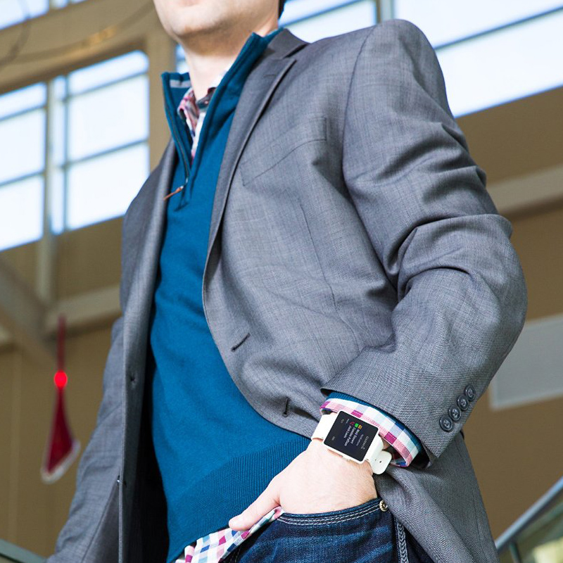 Garmin vivoactive mit Brustgurt Fitness-Armbanduhr schwarz