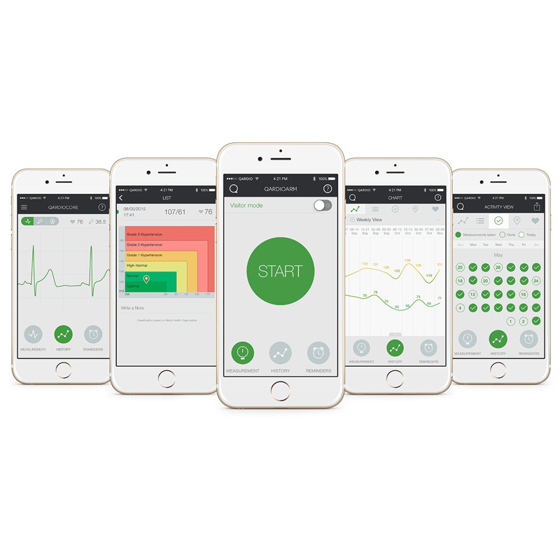 QardioArm smartes kabelloses Blutdruckmessgerät weiss