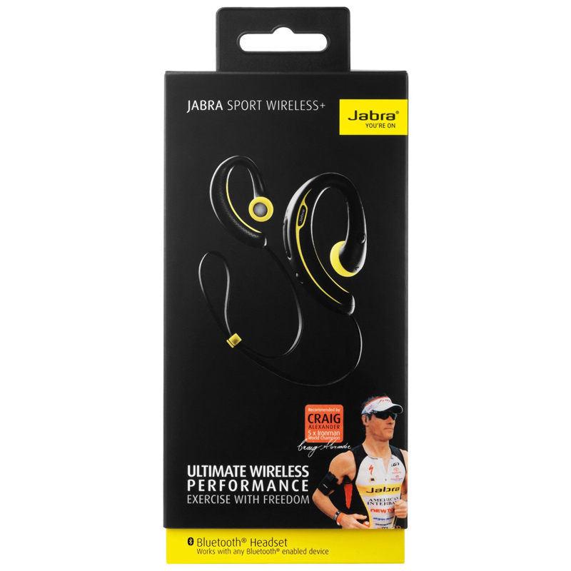 Jabra Sport Wireless+ Bluetooth-Kopfhörer schwarz/gelb