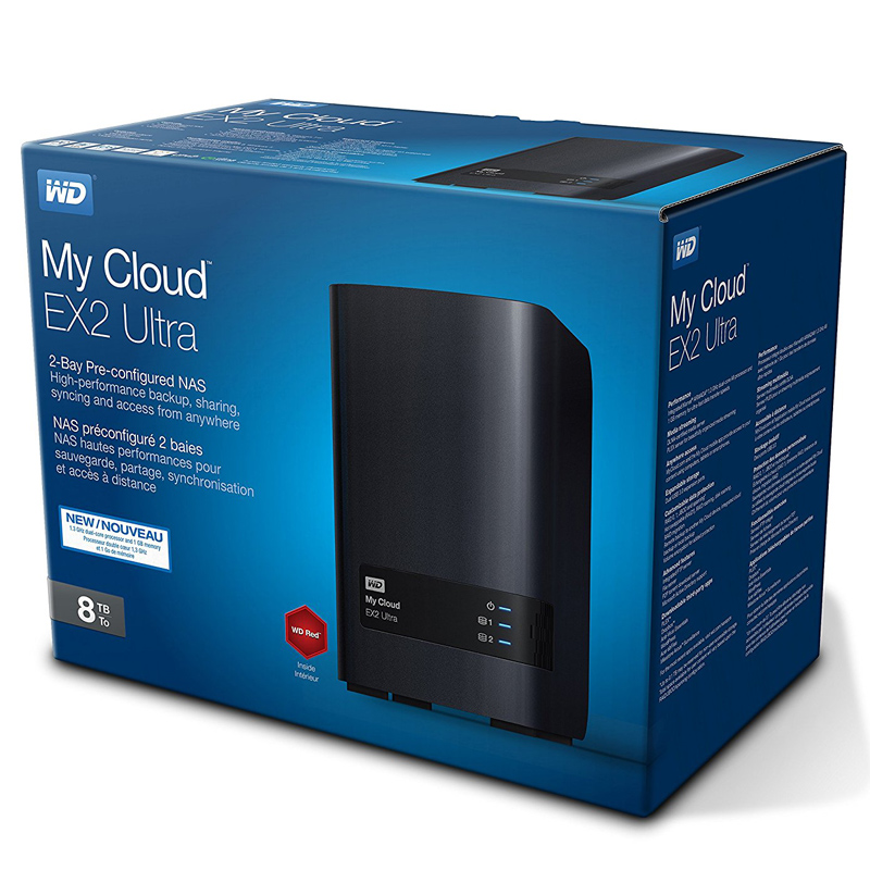Western Digital My Cloud EX2 Ultra NAS 2-bay 8TB