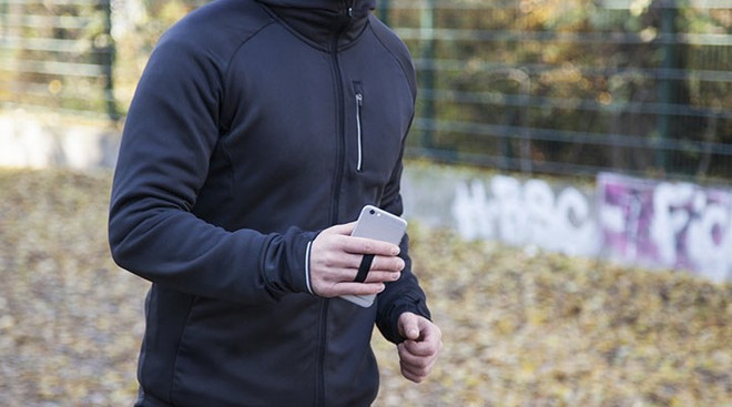 Happy Strappy Smartphone Fingerhalter schwarz