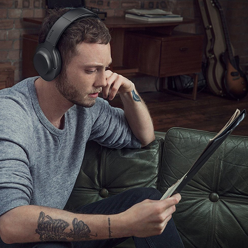 Sony MDR-100ABN wireless High-Resolution Kopfhörer Schwarz