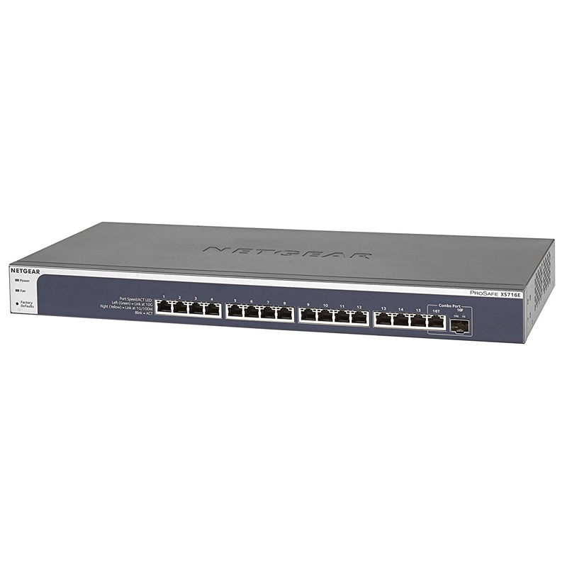 Netgear 16-Port 10-Gigabit Ethernet Web Managed Plus Switch