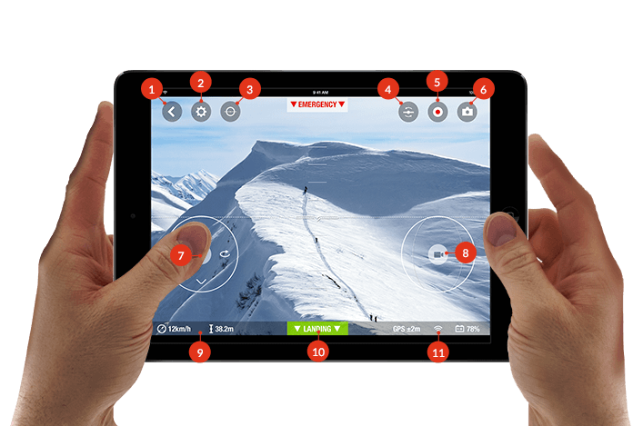 Parrot Bebop Drone + Skycontroller Gelb Ausstellungsgerät