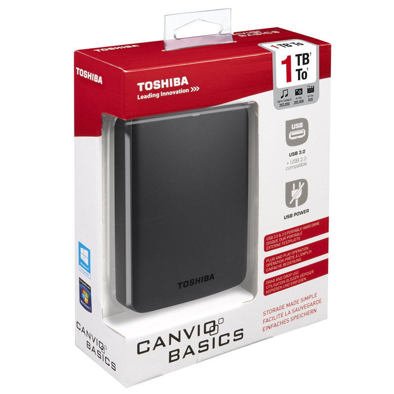 Toshiba CANVIO BASICS 1TB 2,5