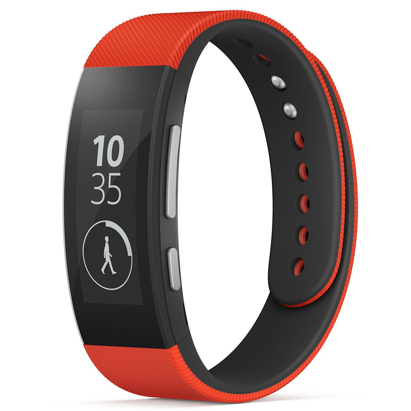 Sony Mobile Armband Wechselband für Sony SmartBand Talk in Größe L - Rot/Blau