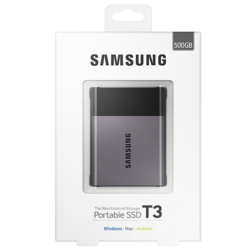 SAMSUNG Portable T3 SSD 500GB USB 3.1 Gen.1 Type C