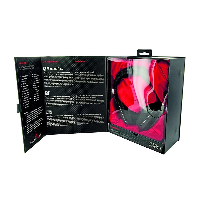Schwaiger KH610BT 513 Bluetooth 4.0 Bügelkopfhörer silber/schwarz
