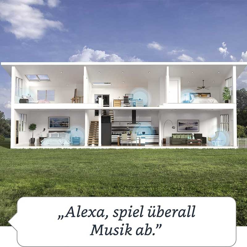 Amazon Echo (4. Generation) Smarter Lautsprecher mit Alexa anthrazit