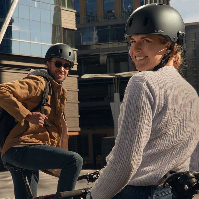 Sena Rumba matt black Größe M smarter Mulitsport-Helm