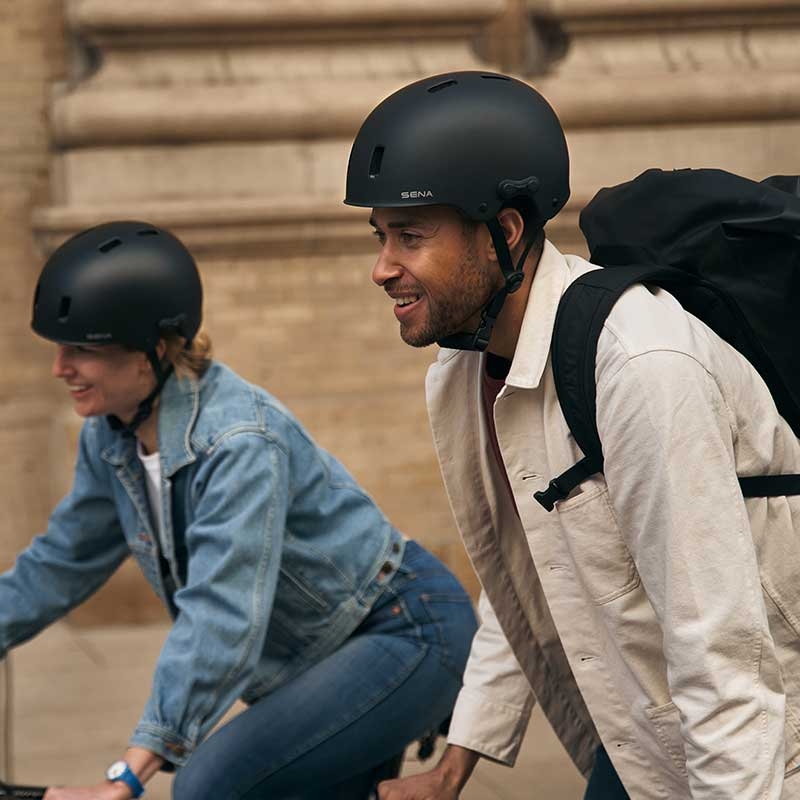 Sena Rumba matt black Größe M smarter Mulitsport-Helm