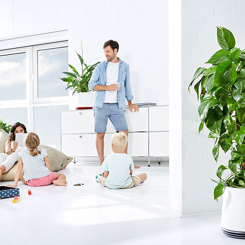 AIRY Pot Blumentopf Luftreinigungssystem in schneeweiß (Stone Grey - anthrazit)