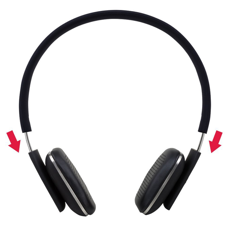 August EP636B Bluetooth v4.0 NFC Kopfhörer schwarz