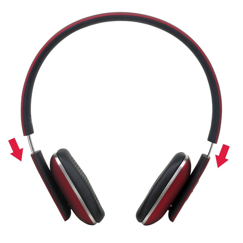 August EP636R Bluetooth v4.0 NFC Kopfhörer rot