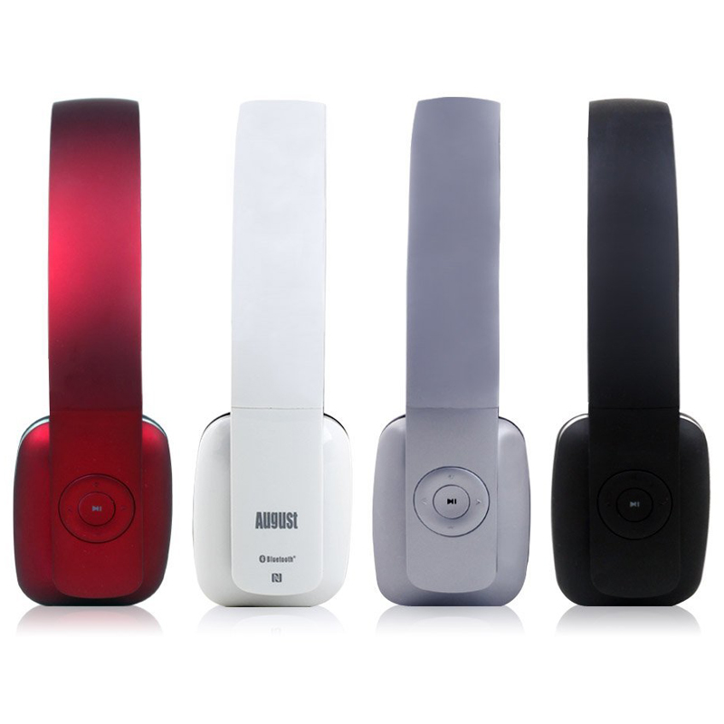 August EP636R Bluetooth v4.0 NFC Kopfhörer rot