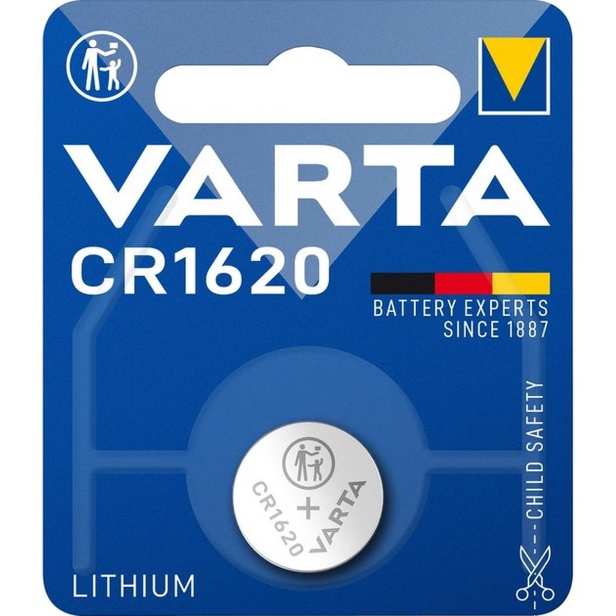 Varta CR1620 Lithium Knopfzelle 3V