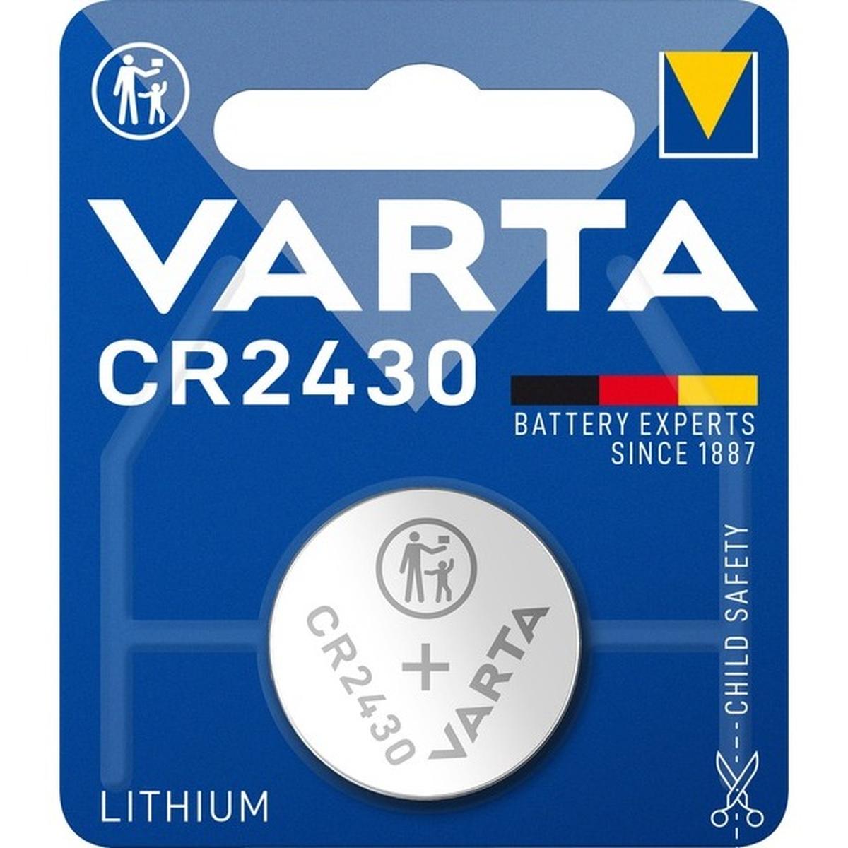 Varta CR2430 Lithium Knopfzelle 3V