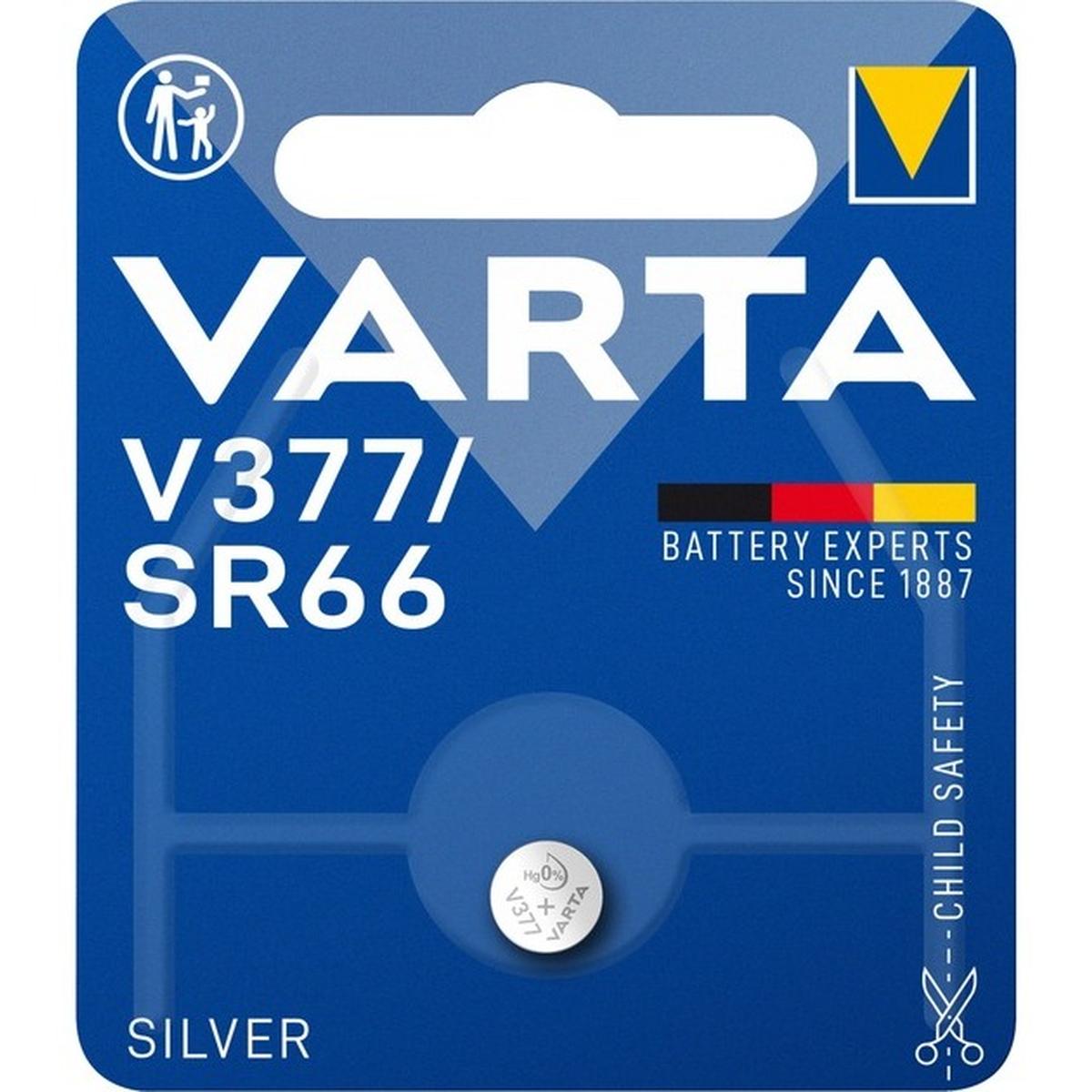 Varta V377/SR66 Silver Knopfzelle 1,55V 27mAh