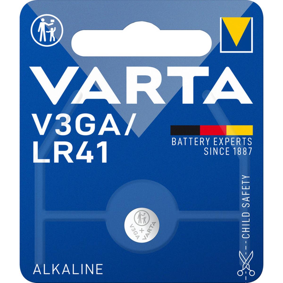 Varta V3GA/LR41 Alkaline Knopfzelle 1,5V