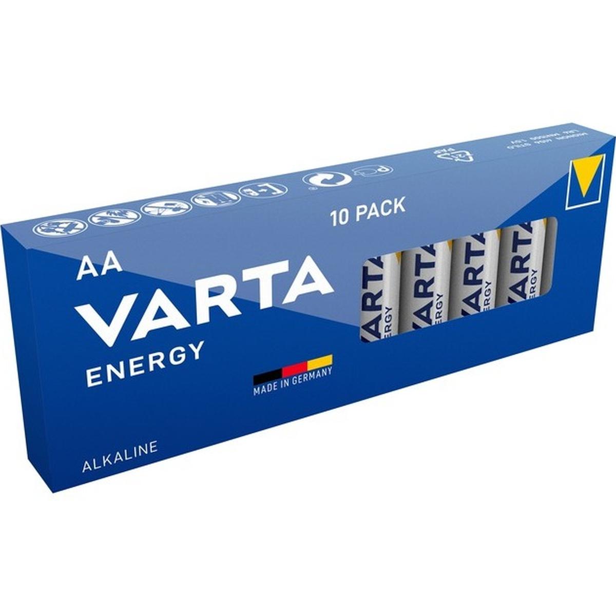 Varta Energy AA Alkaline Batterien 10er Pack