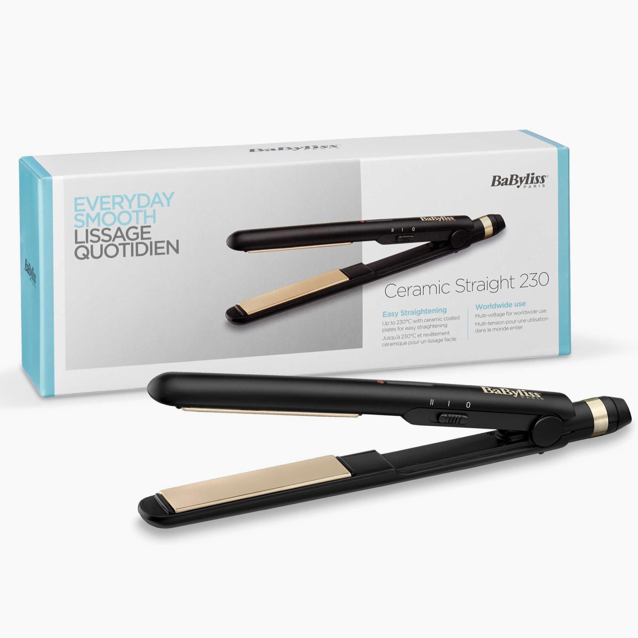 BaByliss Ceramic Straight ST089E Glätteisen schwarz
