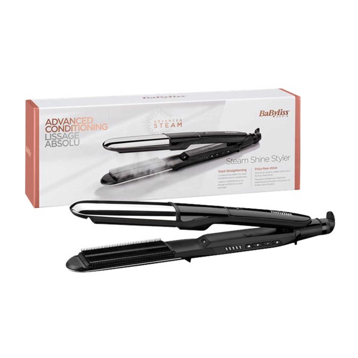 BaByliss ST496E Steam Shine Dampf-Glätteisen