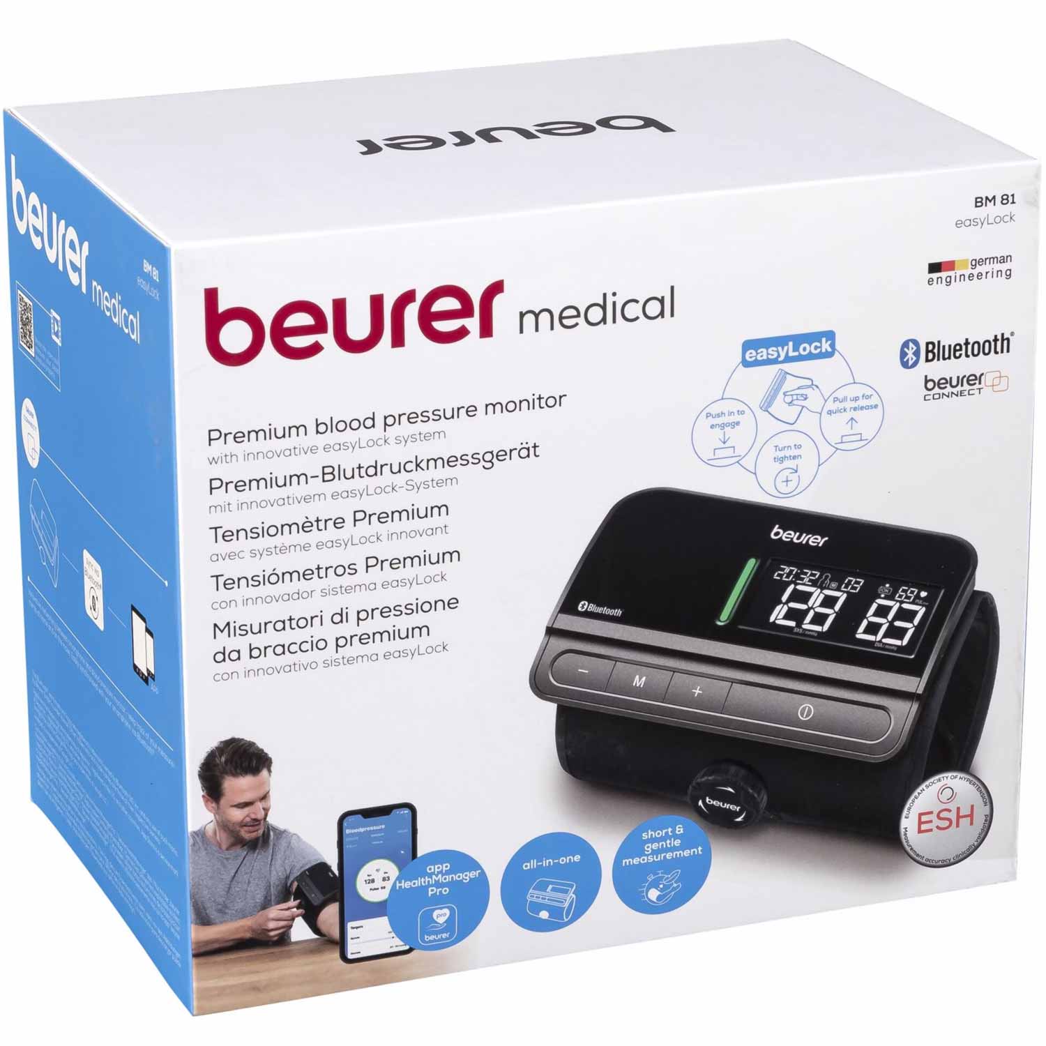 Beurer BM 81 easyLock Oberarm-Blutdruckmessgerät